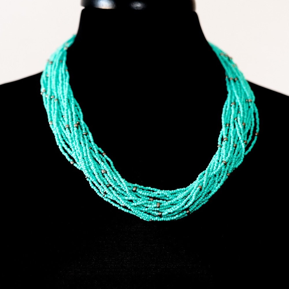 Teal necklace